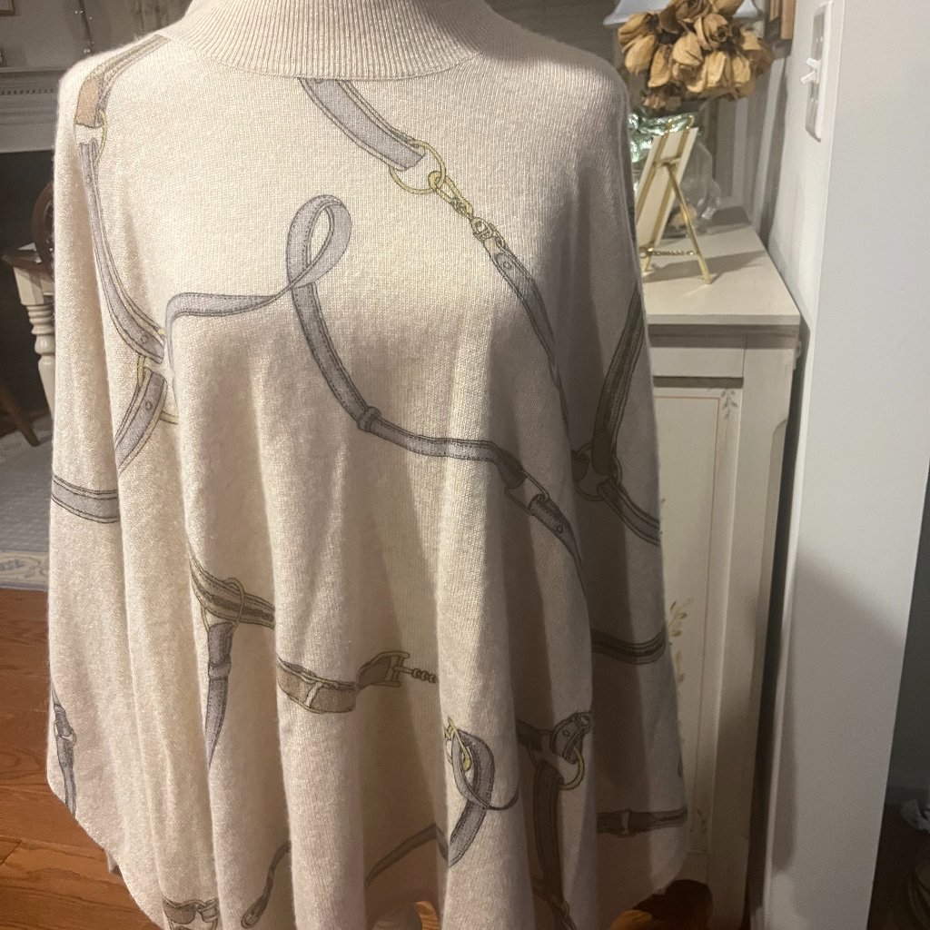 J. Mclaughlin Cashmere Poncho Sweater